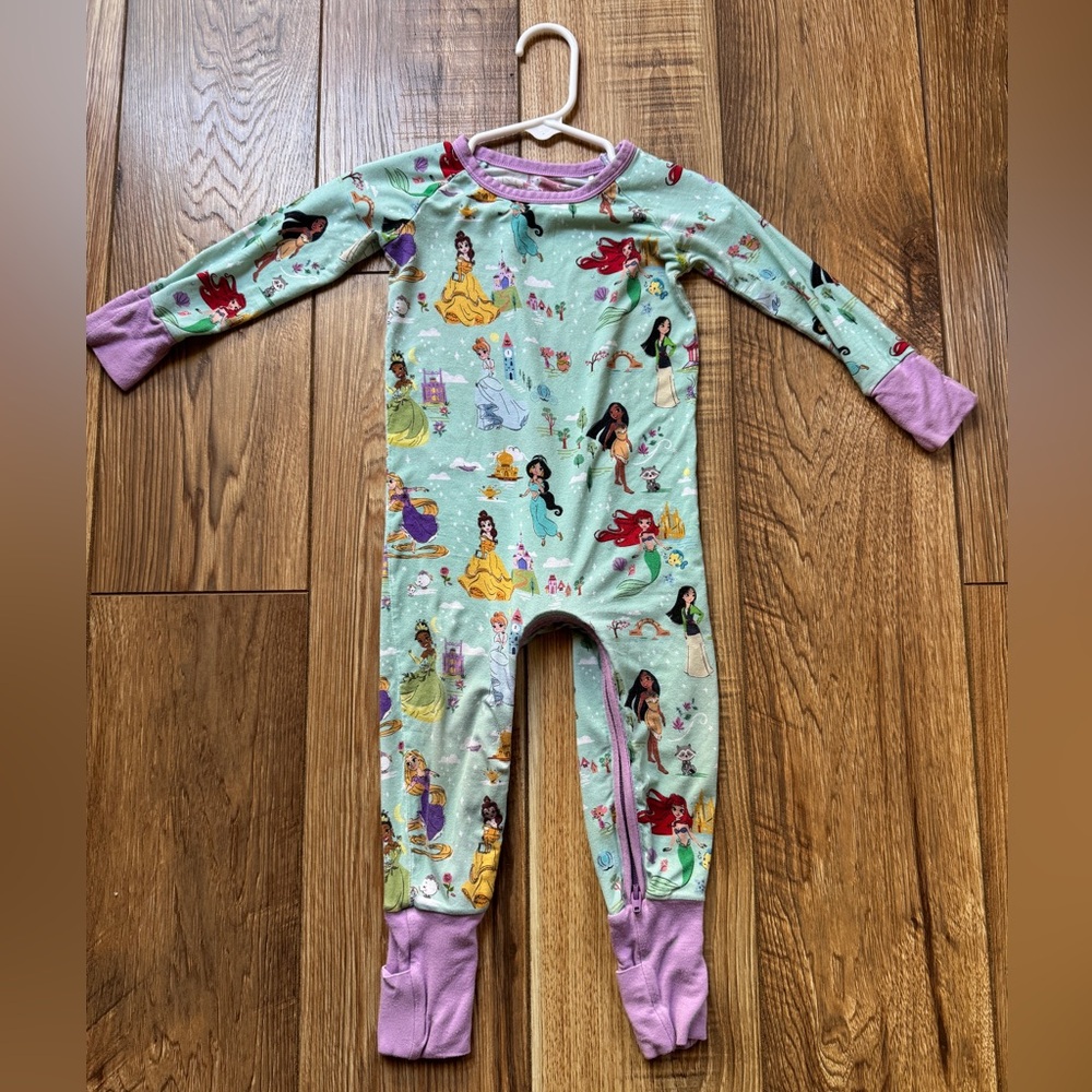 Little Sleepies Disney Princess Dreams Crescent Zippy - 6-12 months